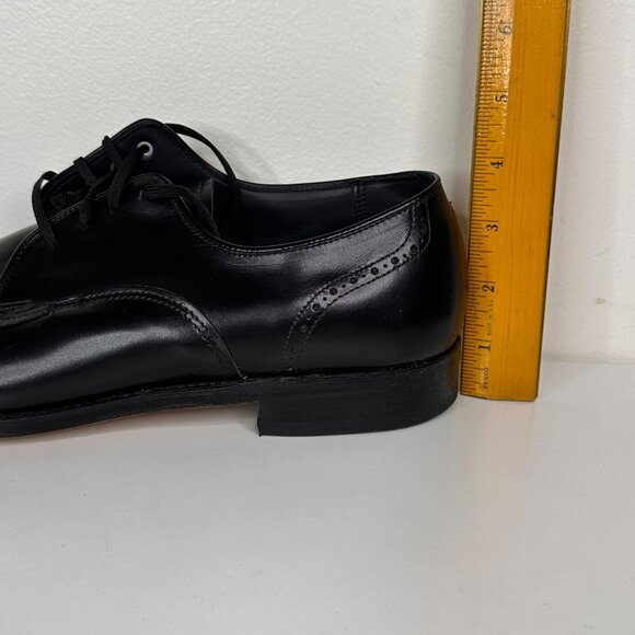 E.T. Wright Mens Black Leather Wingtip Dress Shoes Size 9 1/2 B - Picture 7 of 10